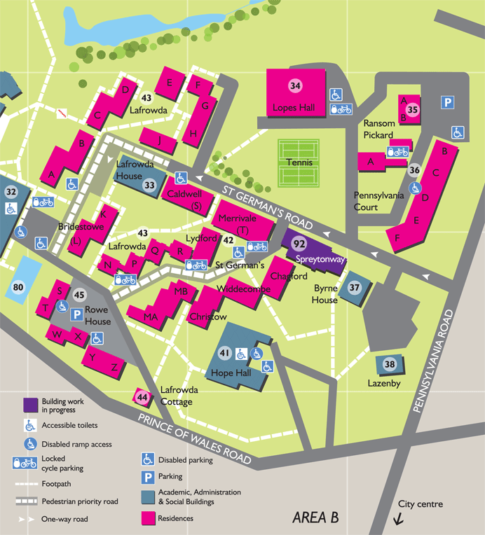 University Of Exeter Map
