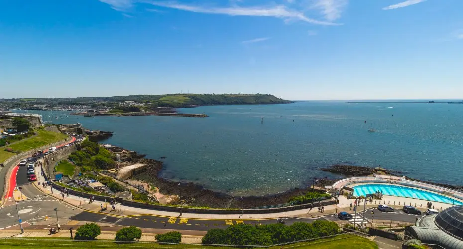 Plymouth Sound aerial