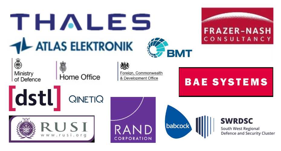 Logos of different businesses supporting the network