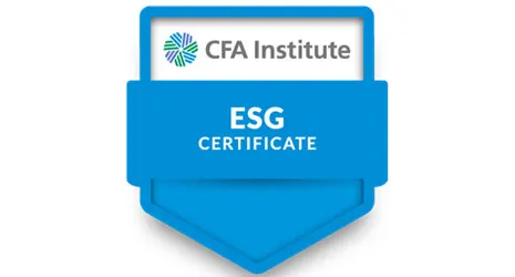 Logo: CFA Institute ESG Certificate