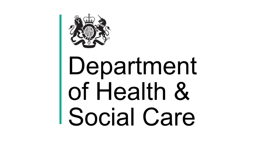 Logo of the department of health and social care.