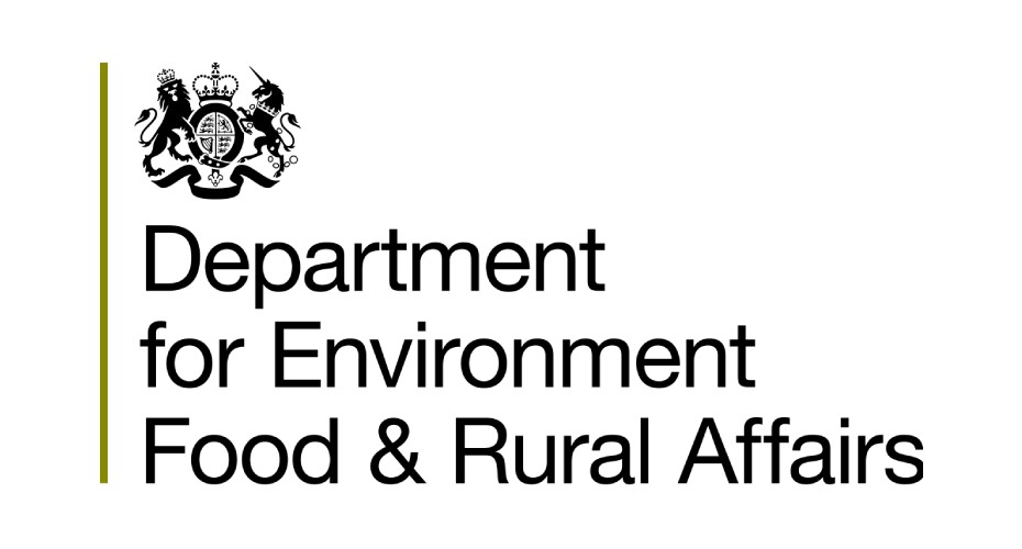 Logo for the department for environment, food and rural affairs.
