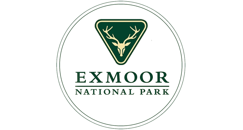 Logo for exmoor national park.