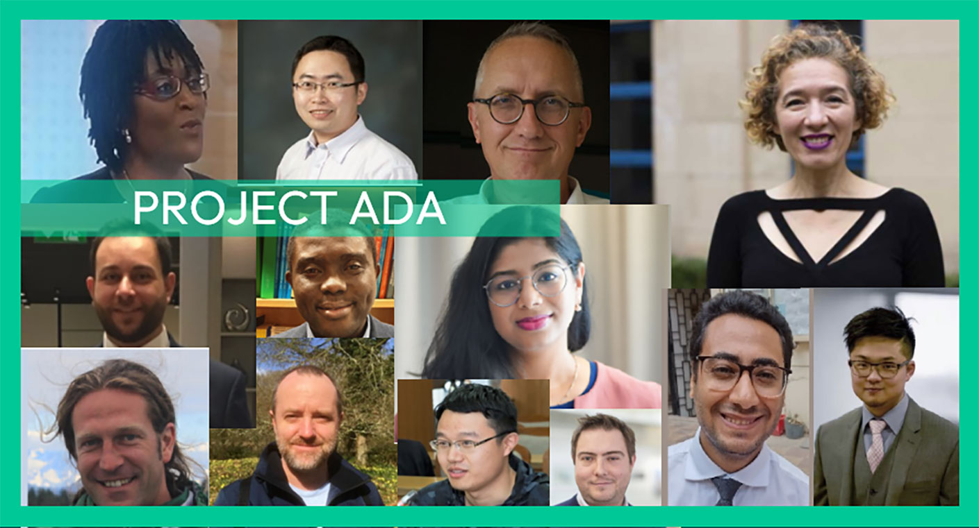 Faces of people involved in Project ADA