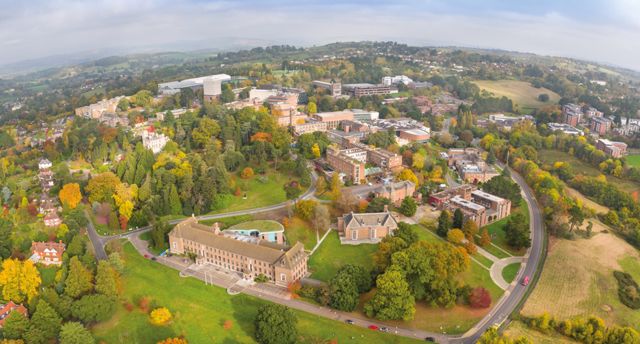 Aerial image of Streatham campus