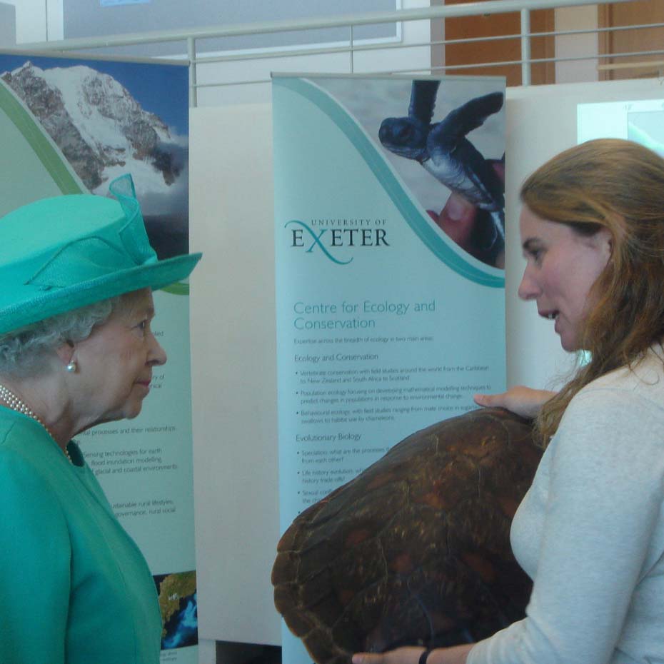 The Queen on a visit to Penrhyn