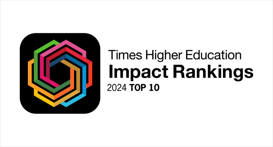 Times higher education Impact rankings logo.