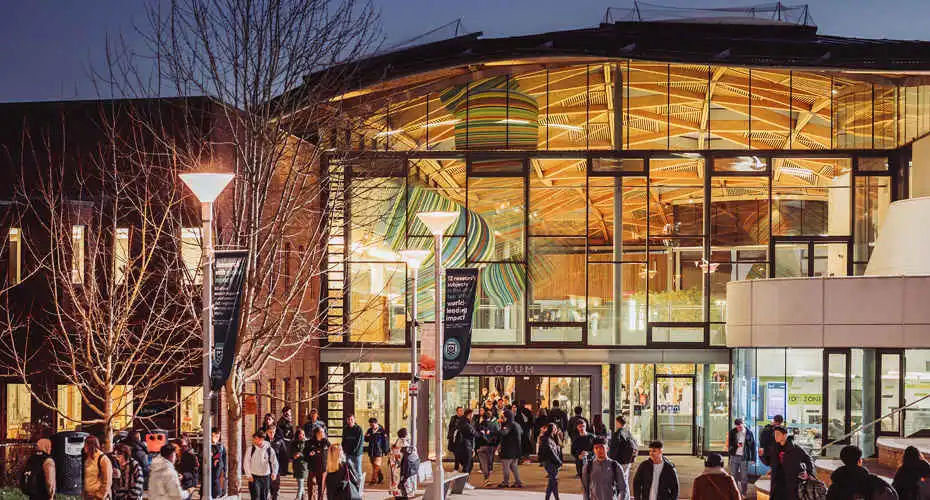 Outside view of Forum building on Streatham Campus