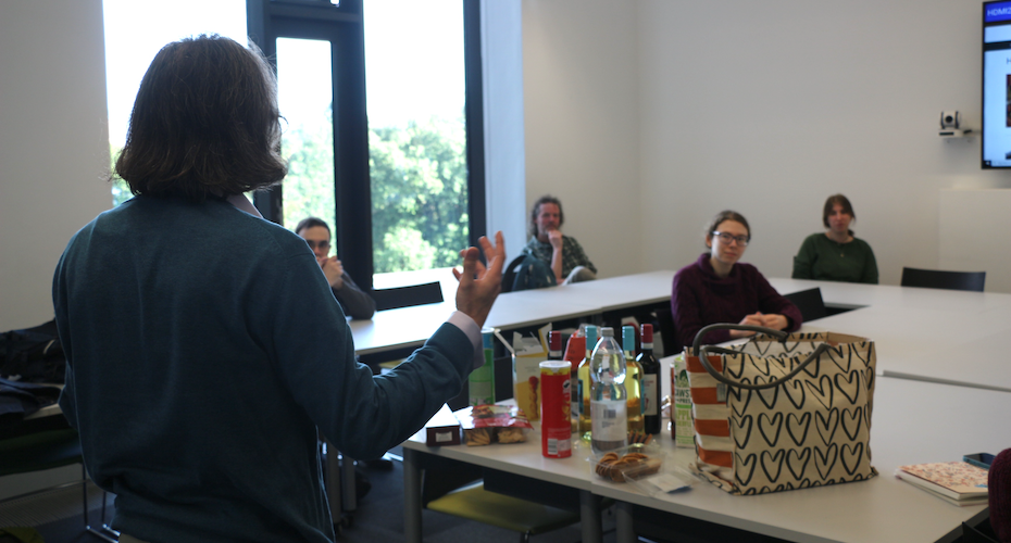 A speaker at a Centre seminar