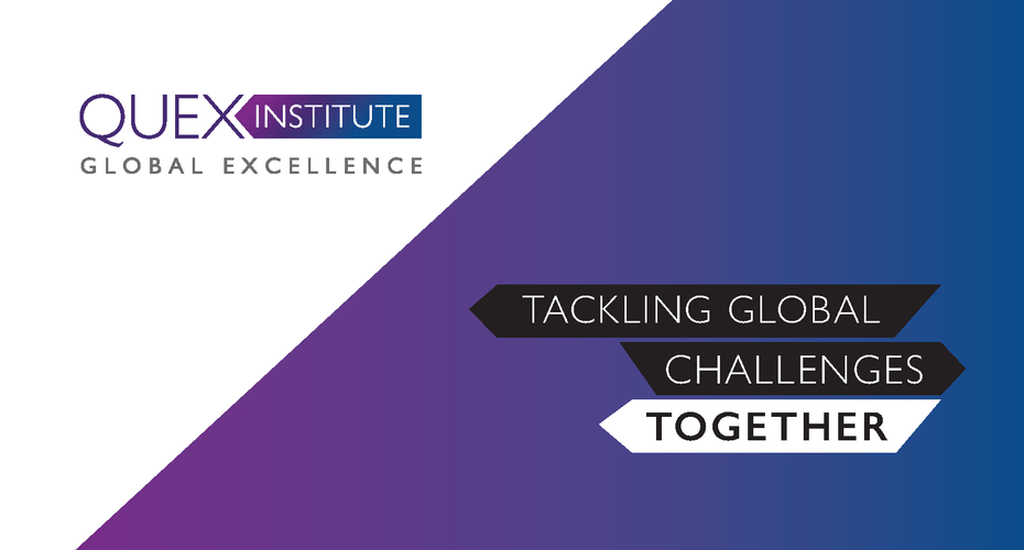 Logo of quex Institute representing global excellence and collaborative challenges in education and innovation.