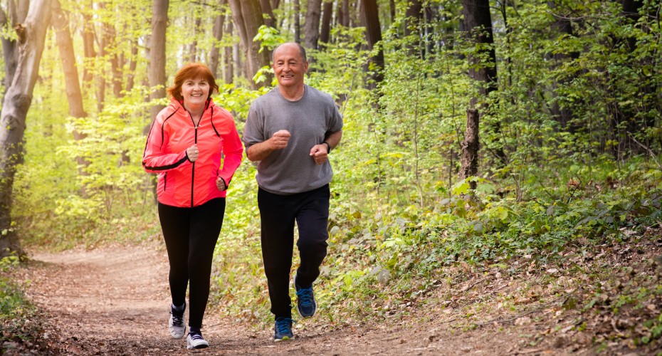 Couple running 