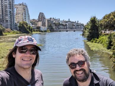 Dr Wedgwood and Dr Verschueren visiting Viña del Mar