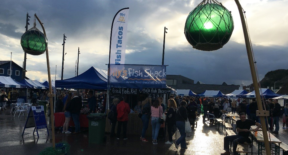 A playful display of interactive buoys at the Hastings Festival.