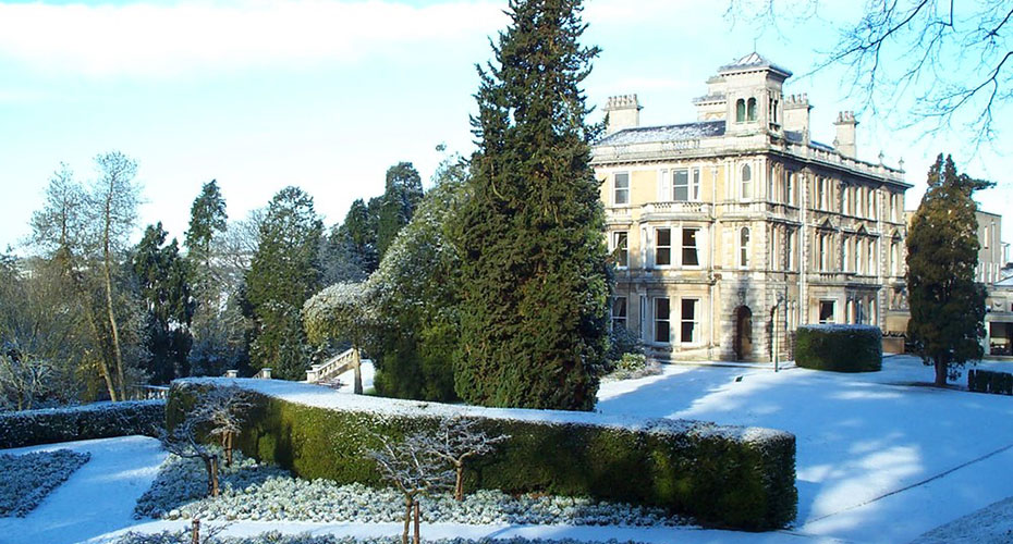 Reed Hall in the snow